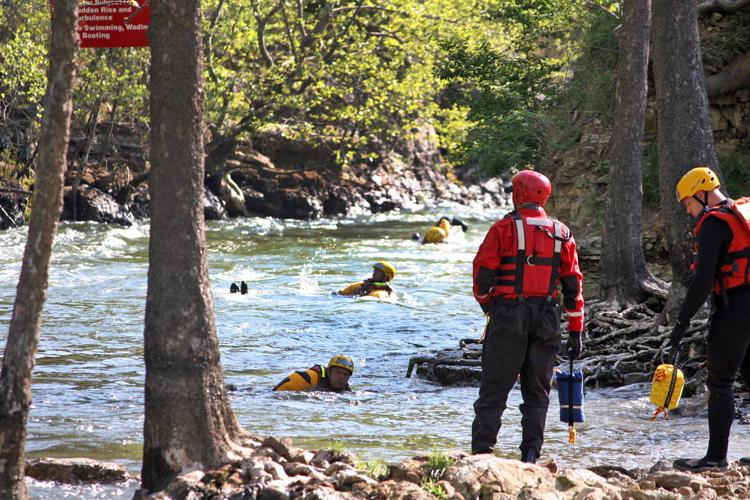 Dive Team in River