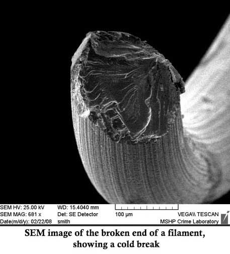 Broken filament